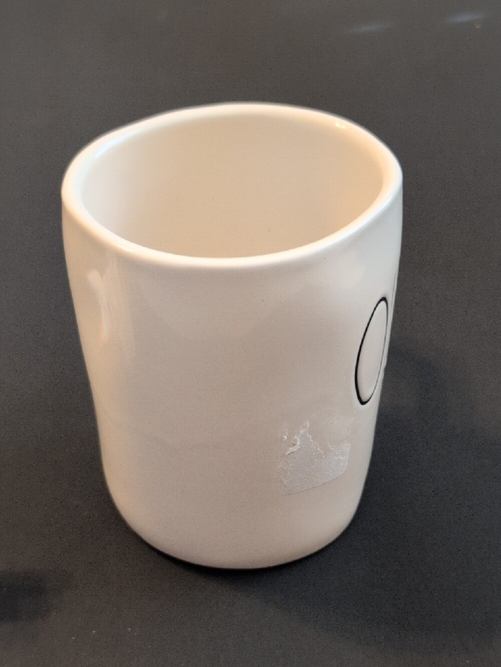Rae Dunn White Mug with Olaf Lid - Orange Nose and Brown Scarf - Picture 11 of 13